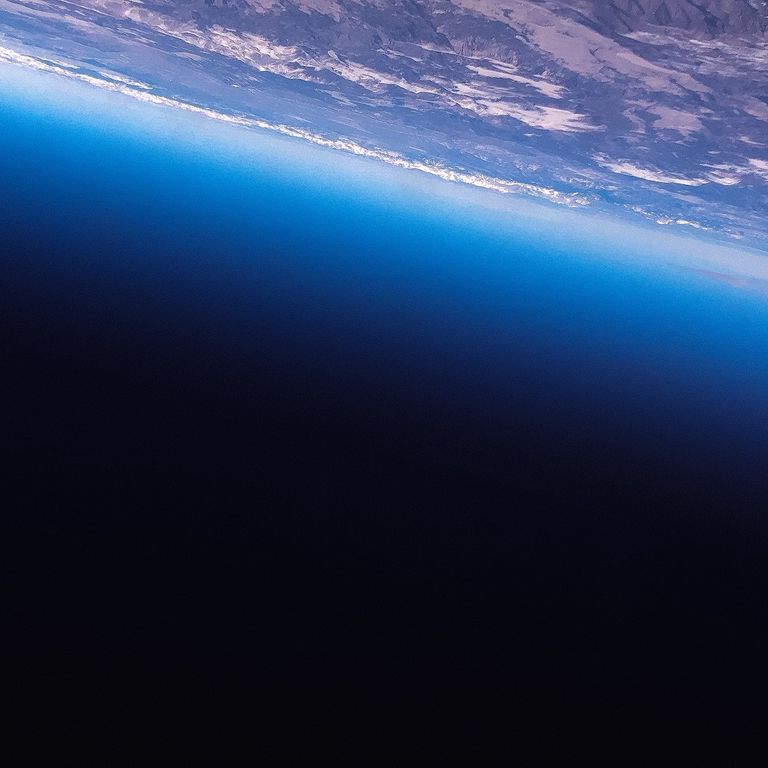 A view of the earth from space.